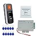 Produktbild NN99 RFID Tür Fingerprint Zutrittskontrollsystem Kit Biometrische + DC12V / 3A-Stromversorgung + Exit-Taste + 10pcs125KHz-Schlüsselkarten ohne elektrische Schlösser