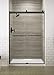 Kohler K-706014-D3-ABZ Levity Shower Door, Anodized Dark Bronze