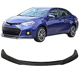 Front Bumper Lip Compatible with 2014-2016 Toyota Corolla S Model Only, GT Style Black PU Front Lip Finisher Under Chin Spoiler Add On by IKON MOTORSPORTS, 2015