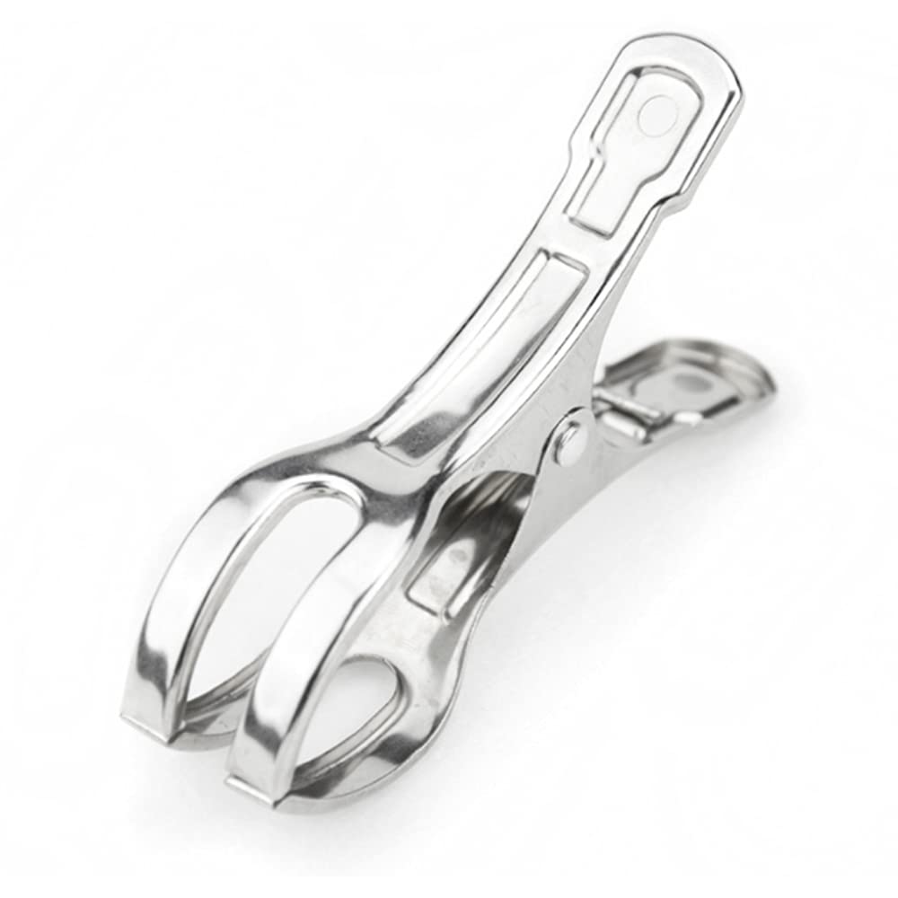 TopHomer 10 abrazaderas de acero inoxidable para toallas de playa, clips grandes resistentes al viento de 4.33 pulgadas, pinzas para ropa de edredón, pinzas para tumbonas, tumbonas