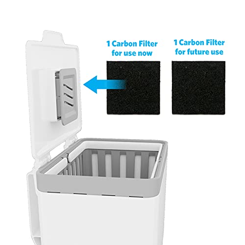 Glad GLD-72501 Compost Bin For Kitchen, 1.5 Gallon | Plastic Container With Removable Inner Basket, Bag Storage Holder, And Carbon Odor Blocking Filters thumb #1