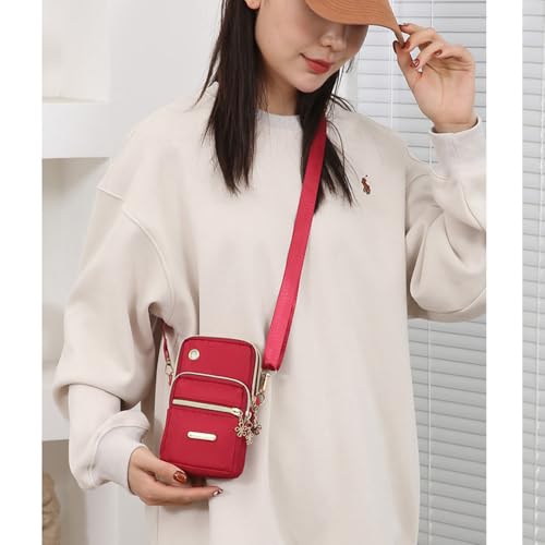 Women's Vertical Three-layer Shoulder Crossbody Bag Versatile Retro Handbag Colors Can be Selected4