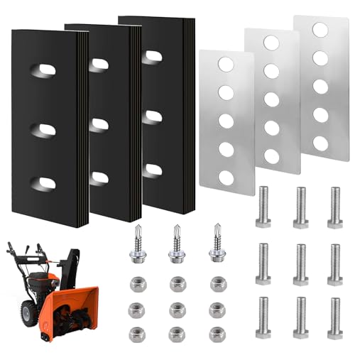 100% 304 Stainless Snow Blower Impeller Modification Kit, 3/8' 3-Blade Universal, for Modifies...