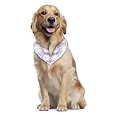 ♥Tamaño de la bufanda triangular para perro♥ - 30 x 20.9 x 20.9 pulgadas/76.2 x 53.3 x 53.3 cm, un tamaño adecuado para la mayoría de perros de raza mediana y grande, y la bufanda cuadrada para cachorros se puede plegar varias veces para adaptarse a perros o gatos más pequeños. Mide el cuello de tu perro antes de comprar.