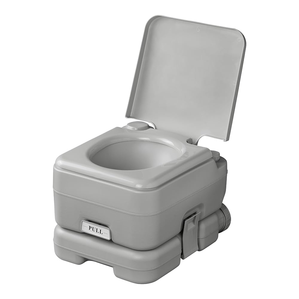 ProPlus Tragbare Campingtoilette Grau 10L/10L Mobiltoilette
