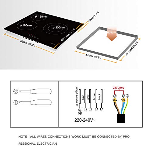 NOXTON-Placa-Vitroceramica-3-Fuegos-Placa-Empotrada-Placa-Electrica-de-Cristal-Vitroceramica-Negro-con-Control-Tactil-5200W-sin-Enchufe