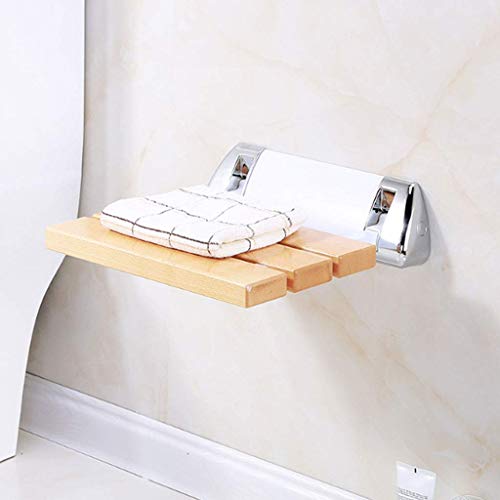 Banc de bain en bois massif mural pliable premium NMDCDH - 6