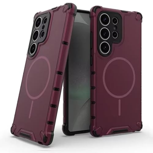 Coque Samsung S25 Ultra rouge magsafe finie l'angoisse des chutes