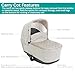 KidCo Uno+ Carry Cot - Portable Baby Bassinet - Travel Bed for Babies