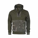 Nash Scope HD Hoody - Dicker Angelpullover mit wasserabweisender Kapuze gefüttert - Kapuzenpullover für Karpfenangler, Größe:L