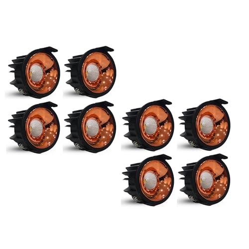 Image of D'Mak 7W Black Body LED COB Spot Light with Rose Gold Reflector (Warm White, 8)