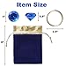 CORODER Blue Hedgehog Bag Include Acrylic Diamond Gems Gold Power Rings Birthday Party Favor Supplies Decoration For Kids Party.
