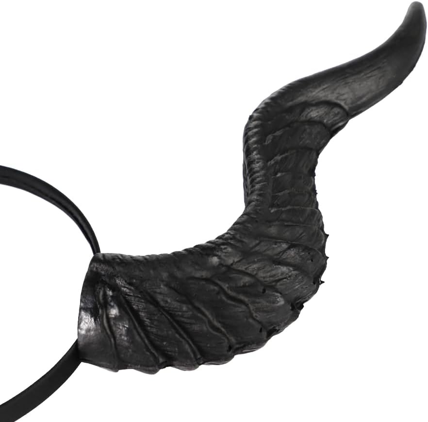 Devil Horns Headband Halloween Black Gothic Witch Horns Hairband Cosplay Demon Ox Sheep Goat Horn Hair Hoops Headpiece - Image 6