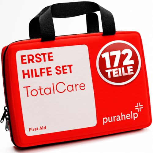 Erste Hilfe Set - 172 Teile für Zuhause, im Büro oder Unterwegs