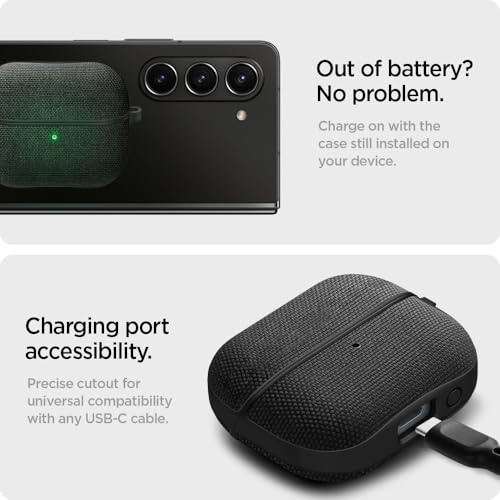 Spigen Urban Fit Case Compatible with Samsung Galaxy Buds 3 Pro | Samsung Galaxy Buds 3 - Black