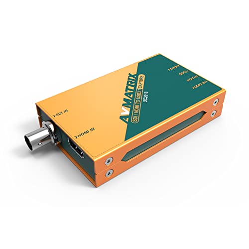 Image of AVMATRIX UC2018 HDMI /SDI Video Capture Card with USB 3.0 Type-C 1080P 60FPS Uncompressed Transmission Speed Automatic Input Signal Detection for Live Streaming