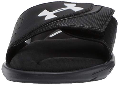 Under Armour Boys' Ignite Vi Slide Sandal, Black (001)/Black, 4 M Us Big Kid #TOP1