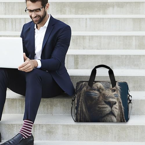 Funda bandolera para laptop con estampado tribal 13-16 pulg miniatura 3