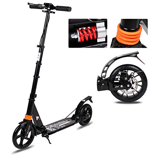 H.yeed Adult Kick Scooter with 200mm Big Wheels, Folding Adjustable Urban Scooter...