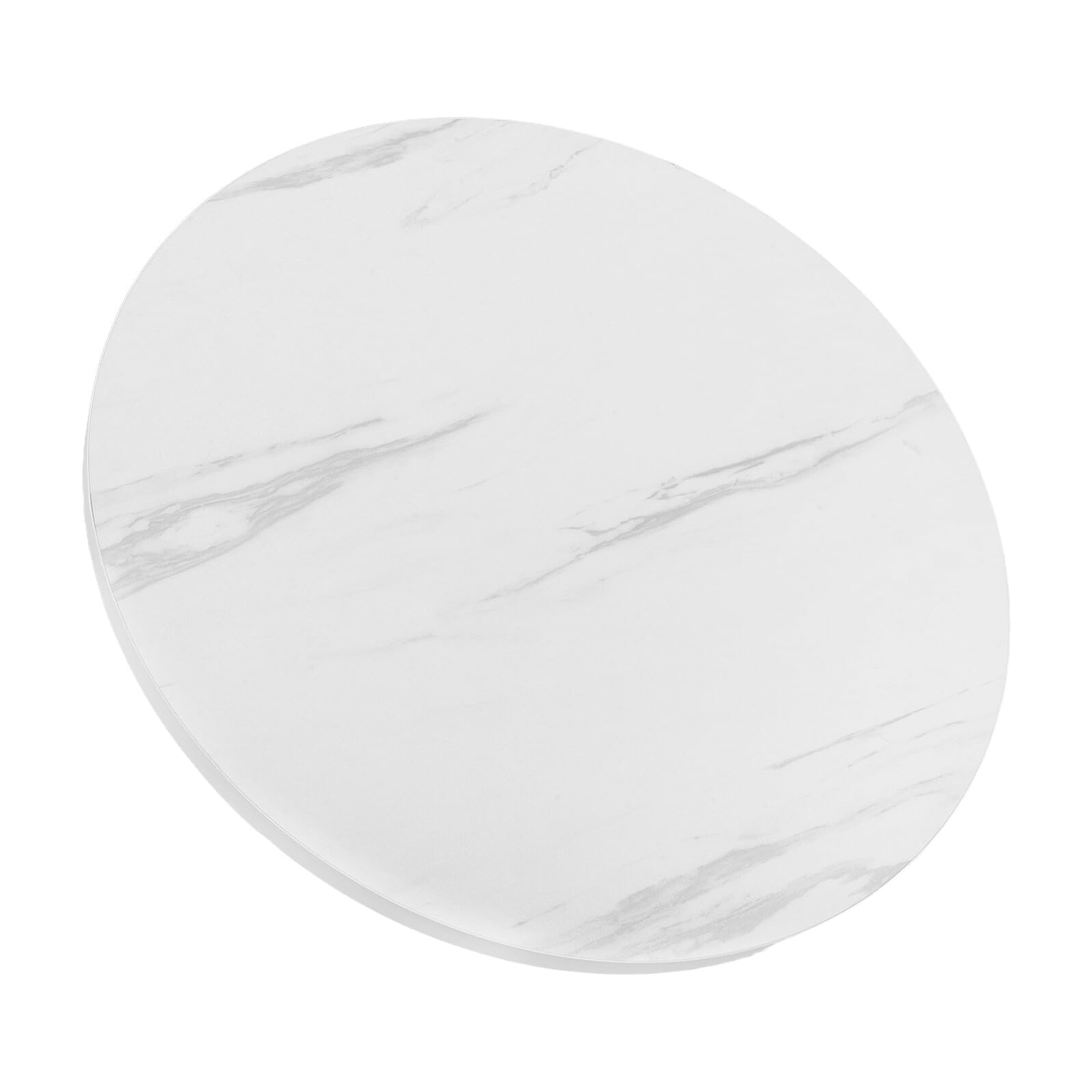 Plateau de table rond marbre blanc 40 cm pour sublimer vos cafés en terrasse ou au salon