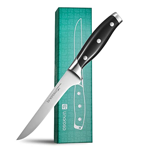 Linoroso Classic 2-Piece Kitchen Knife Set | 2-Piece German Knife Set With 3.5" Paring Knife & 5.7" Boning Knife | Ultra Sharp Forged German High Carbon Stainless Steel Kitchen Cook's Knife Set #TOP2