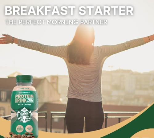 Priceless Discounts Online Café Latte Coffee Drink with protein (330ml 8 Pack) Protein Coffee Drink, Iced Coffee | Protein Ready To Drink Coffee Bulk, Vegetarian - Image 3