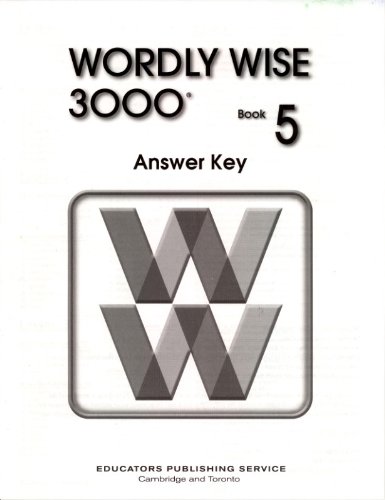 Wordly Wise 3000 Grade 5 Answer Key - 2nd Edition