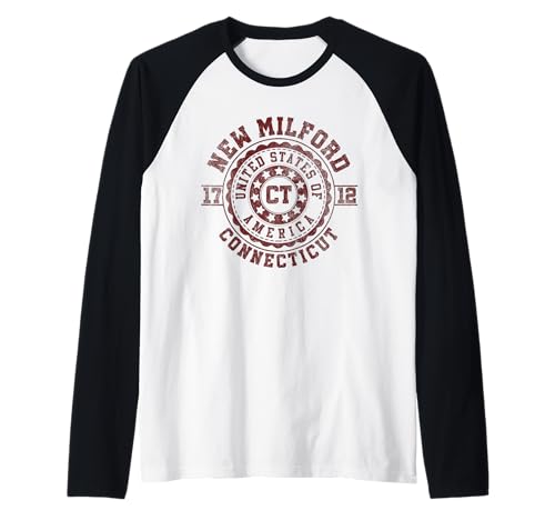 New Milford CT | Connecticut | Vintage City Apparels Raglan Baseball Tee