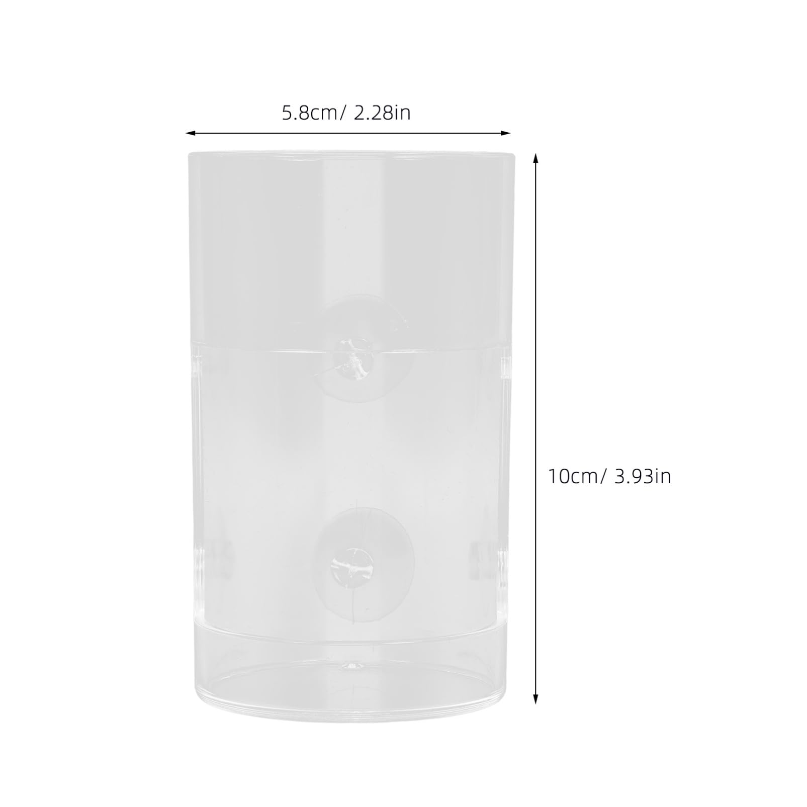 HOLIDYOYO Acrylic Fish Feeder Dish for Aquariums Multi Purpose Suction Cup Feeding Bowl for Shrimp Snails Sturdy Feeding Ring for Easy Tank Use Durable Convenient for Fish Owners