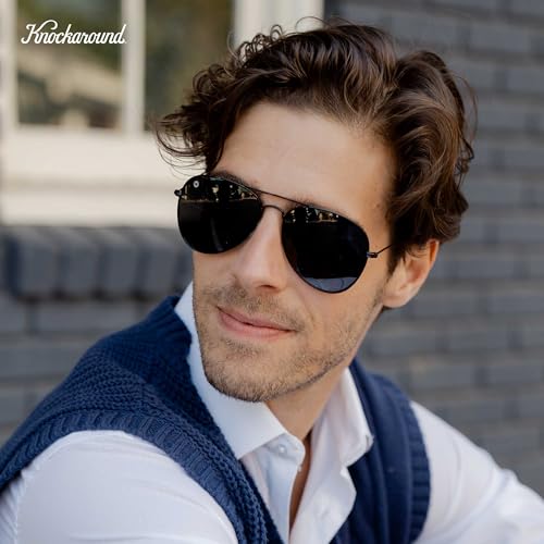 Image of Knockaround Mile Highs Polarized Aviator Sunglasses for Men & Women - UV400 Protection