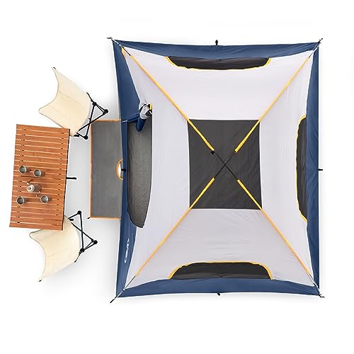 Image of UNP Camping Tent with Screen Room, Portable 6 Person Camping Tent with Screen Porch, Family Dome Tent for Camping Outdoor - 14'x11'x72''(H)