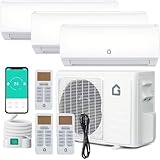28000 BTU Tri Zone WIFI Mini Split AC/Heating System, 20...