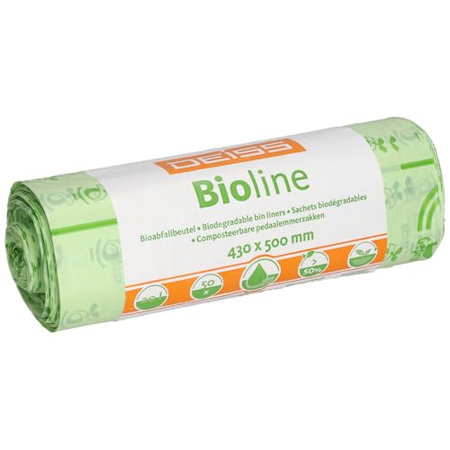 Bio-Müllbeutel DEISS Bioline 18 L, kompostierbar, 50 Stück