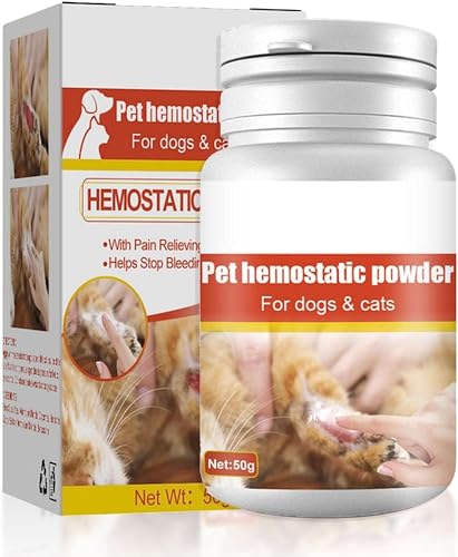 Blood Stopper for Dogs - Stop Styptic Powder Pet Wound Healing Powder Clotting Powder for Dogs Cat And Dog Nail Blood Stopper 50ml (1 Pc)
