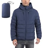 PUREPEAR Men's Ultra Lightweight Packable Down Jacket