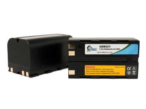 2 Pack - Replacement for Leica GX1200 Battery - Compatible with Leica GEB221 Survey Instrument Battery (4400mAh 7.4V Lithium-Ion)