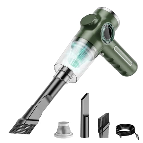 LUCKDANO Aspiradora Portátil para el Hogar y el Automóvil - Aspiradora de Mano Recargable Inalámbrica con Fuerte Potencia de Succión y Pantalla de Batería Digital para una Limpieza sin Esfuerzo en LUCKDANO Aspiradora Portátil para el Hogar y el Automóvil - Aspiradora de Mano Recargable Inalámbrica con Fuerte Potencia de Succión y Pantalla de Batería Digital para una Limpieza sin Esfuerzo en