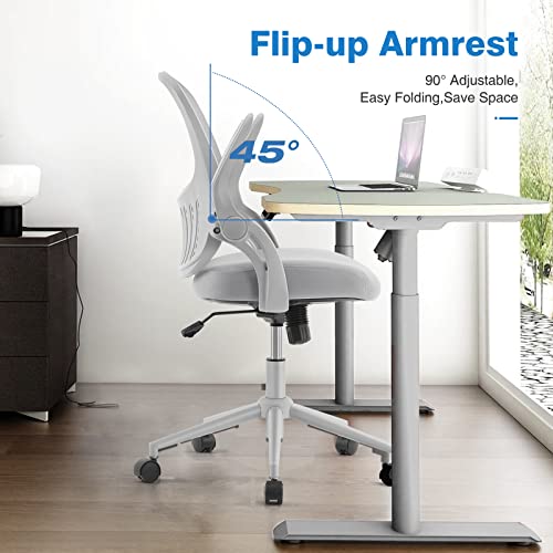 Office Chair, Desk Chair, Ergonomic Office Chair, Home Office Desk Chairs, Rolling Swivel Chair Mesh Computer Chair With Mid Back Lumbar Support And Flip-Up Armrests #TOP3