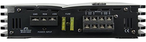 Renegade RXA1100 | 4-Kanal Class A/B Auto Verstärker | 1100 Watt MAX | 4/3/2-Kanal Betrieb | Hoch- & Niederpegeleingänge | Bass Boost | Auto Endstufe für Car-HiFi Systeme
