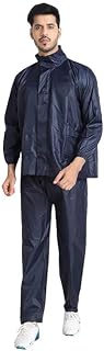 SF SHAKUMBHARI FAB Men's Rain Coat for Men Waterproof for Bike Riders with Adjustable Hood With Zip Storage Bag Price In India