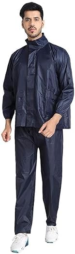SF SHAKUMBHARI FAB Men's Rain Coat for Men Waterproof for Bike Riders with Adjustable Hood With Zip Storage Bag