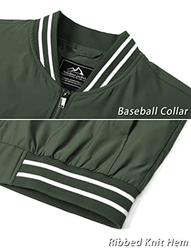 Eklentson Coat For Men Varsity College Bomber Stylish Utility Windproof Jackets #TOP2