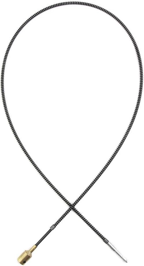 Flexible Shaft Extension for Rotary Tool, 98cm Metal Cable Handle Adapter for Electric Drill Grinder, Silver Bench Grinder Hose for Craft Carving