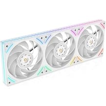 Thermalright TL-UB36W 360mm Single-Frame PC Cooling Case Fans - PWM 2150 RPM Speed | ARGB Lighting | High Airflow | Single Modular Cable, for Chassis & Liquid Cooler White