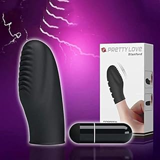 YameiS Mini Flírṭíṇg Víbrátíón Attrezzatura per Esercizi Sportivi Protezione per Le Dita Silicone (Nero)