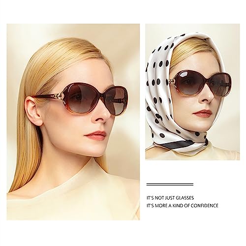 LNTICB® Polarized Sunglasses for Women Fashion Ladies Shades Large Frame Trendy Stylish Sun Glasses UV Protection2