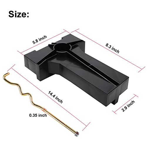 Roykaw Golf Cart 8V Battery Hold Down Plate With Rods Kit,Compatible With Club Car Precedent 2008.05-Up Electric Models, Replaces # 103374801, 103357701 #TOP4