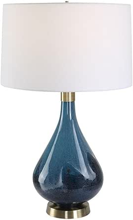 Uttermost Riviera - 1 Light Art Glass Table Lamp-27.75 Inches Tall and 17 Inches Wide