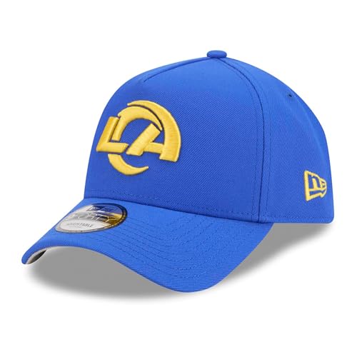 New Era Men's Royal Los Angeles Rams 9FORTY A-Frame Adjustable Hat