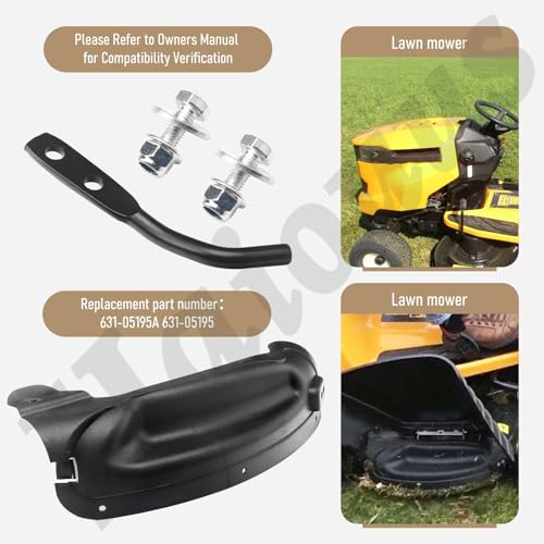 Haiouus 631-05195A 631-05195 Mulch Plug, Compatible with MTD 42\" & 46\" Lawn Tractor, for Cub Cadet 631-05195A Fits Models 63105195A 93105195 19B30005100 19A70041 19A70041 19A70041100